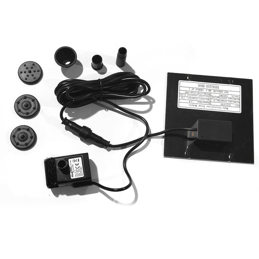 Solar Panel Powered Water Fountain-0