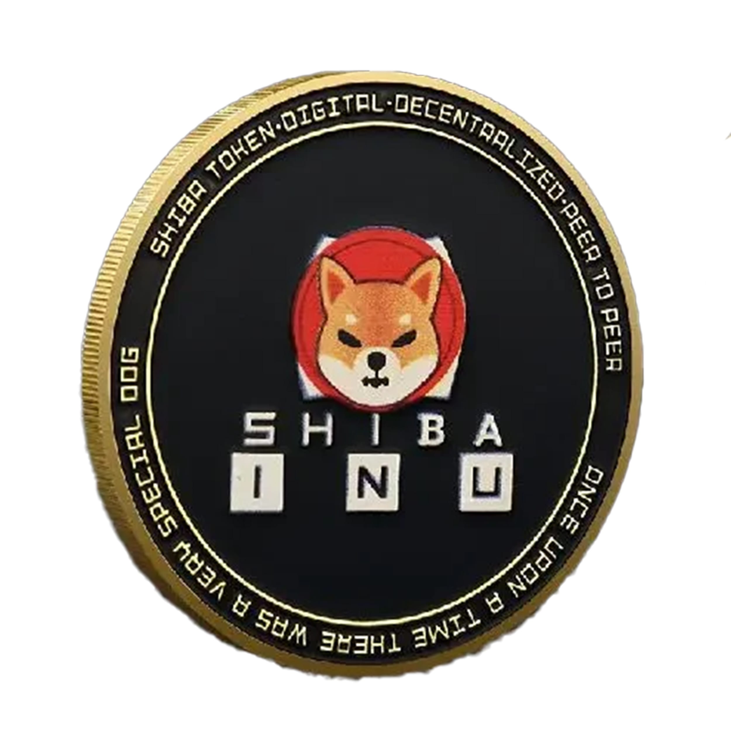 Shiba INU Dodgecoin Crypto Gold Plated Coin