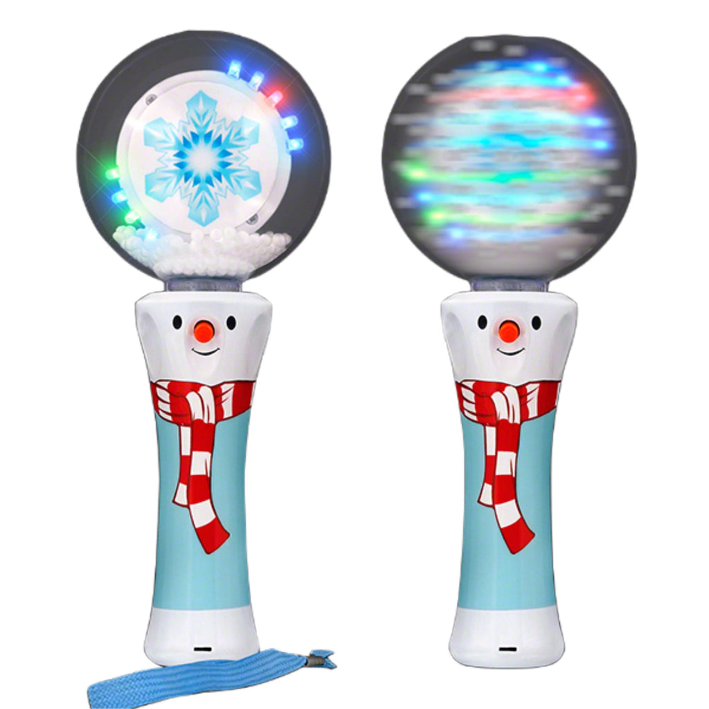 LED Spinning Winter Wonderland Light Up Wand