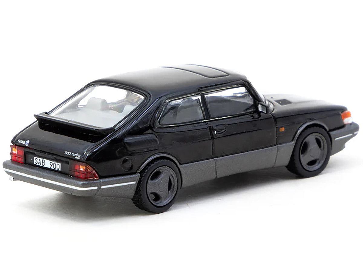 Saab 900 Turbo Black "Global64" Series 1/64 Diecast Model by Tarmac Works
