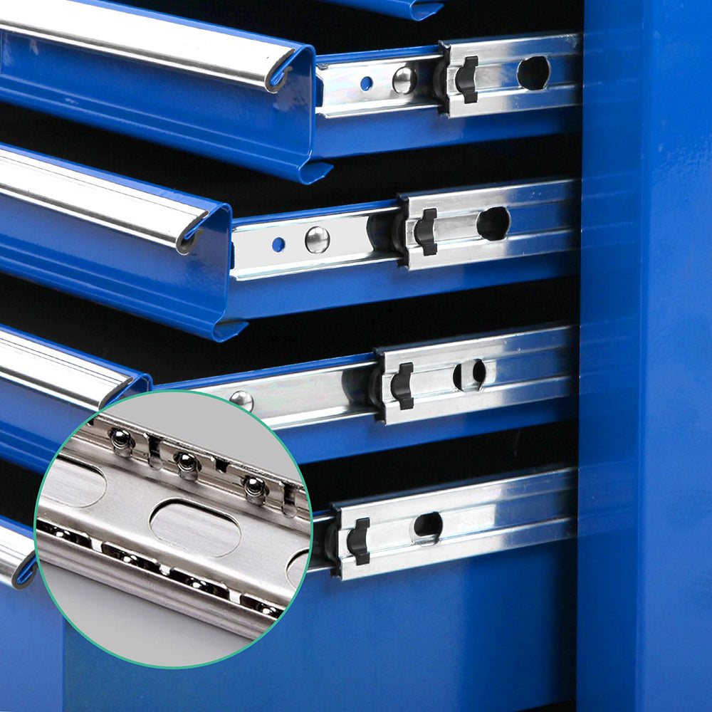 NNEDSZ 9 Drawer Mechanic Tool Box Storage - Blue