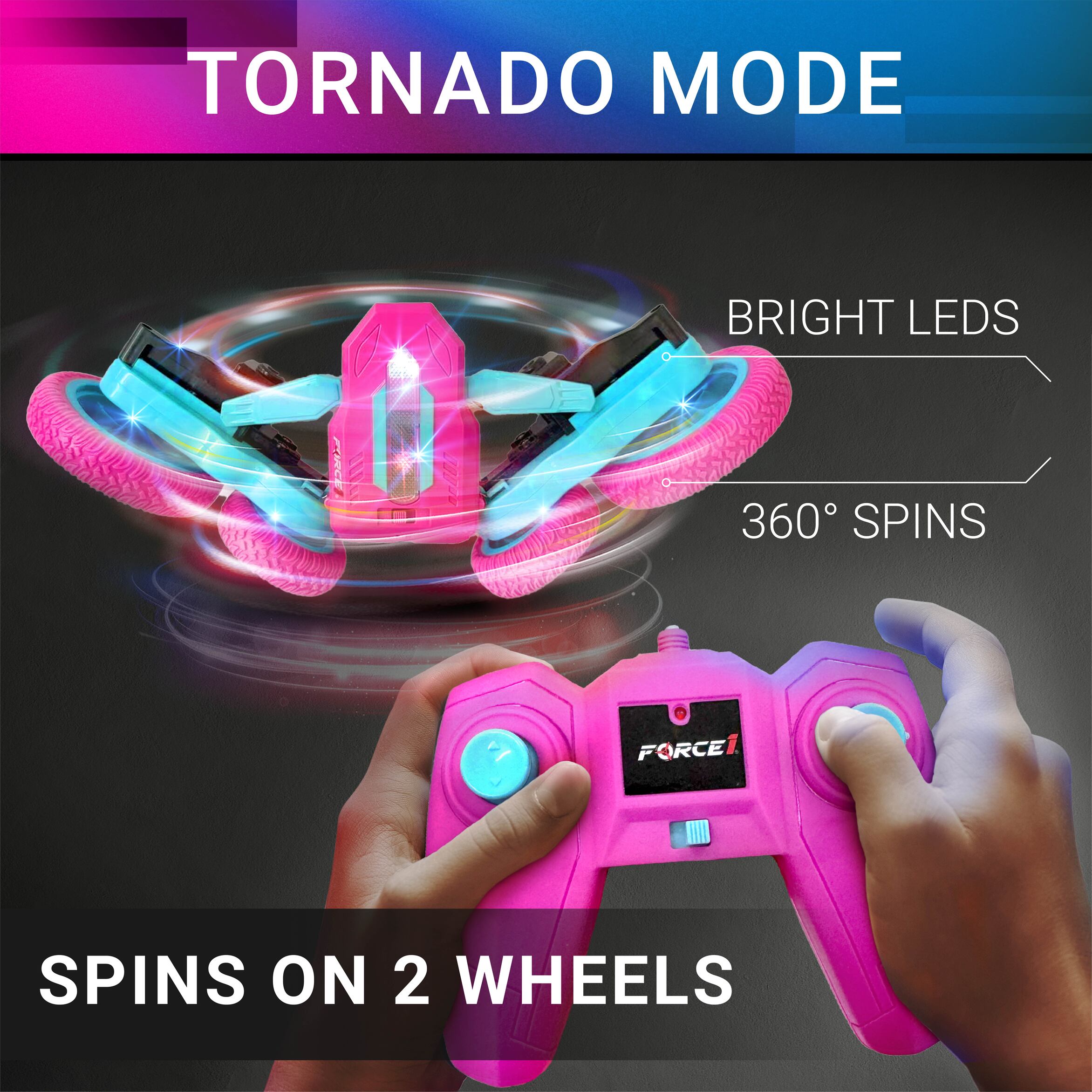 Tornado LED Pink/Blue RC Car