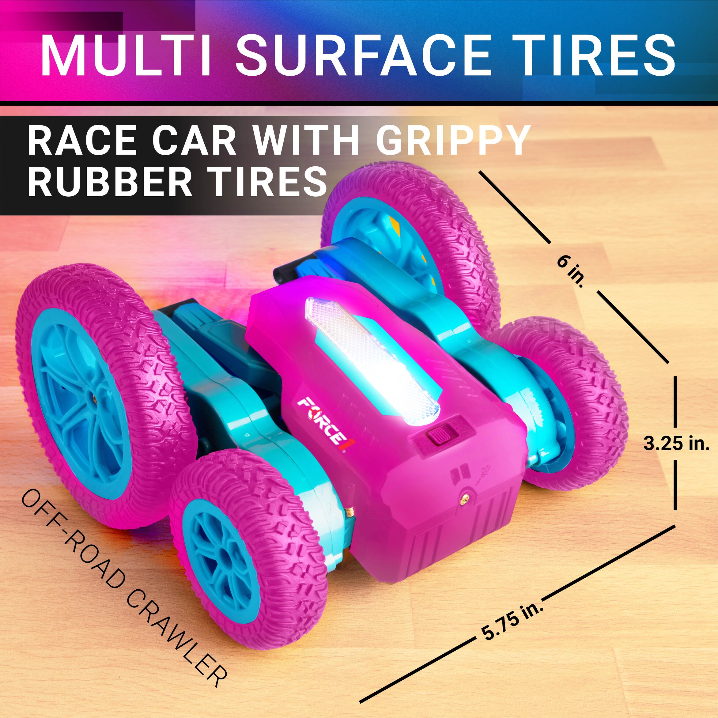 Tornado LED Pink/Blue RC Car