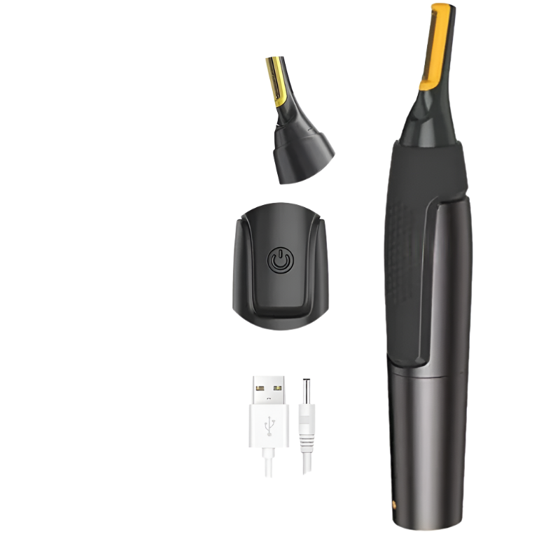 Ultra-Thin Precision Trimmer USB Rechargeable Mini Portable Black-0