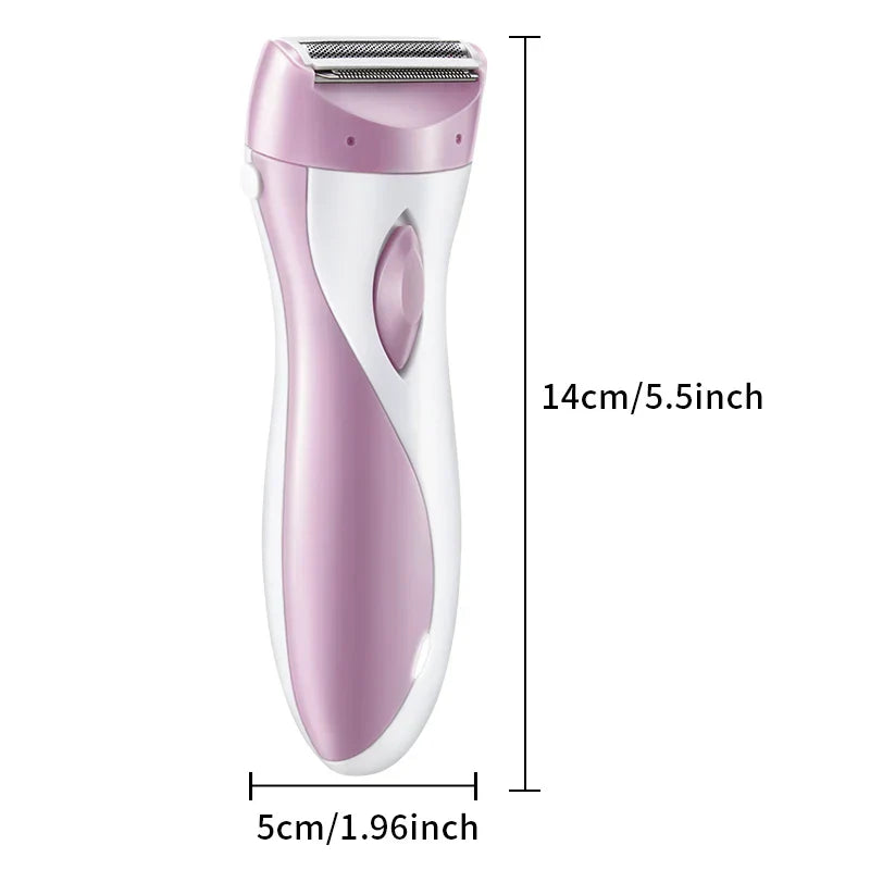 USB Rechargeable Women’s Electric Razor Full-Body Hair Removal  Pink-2