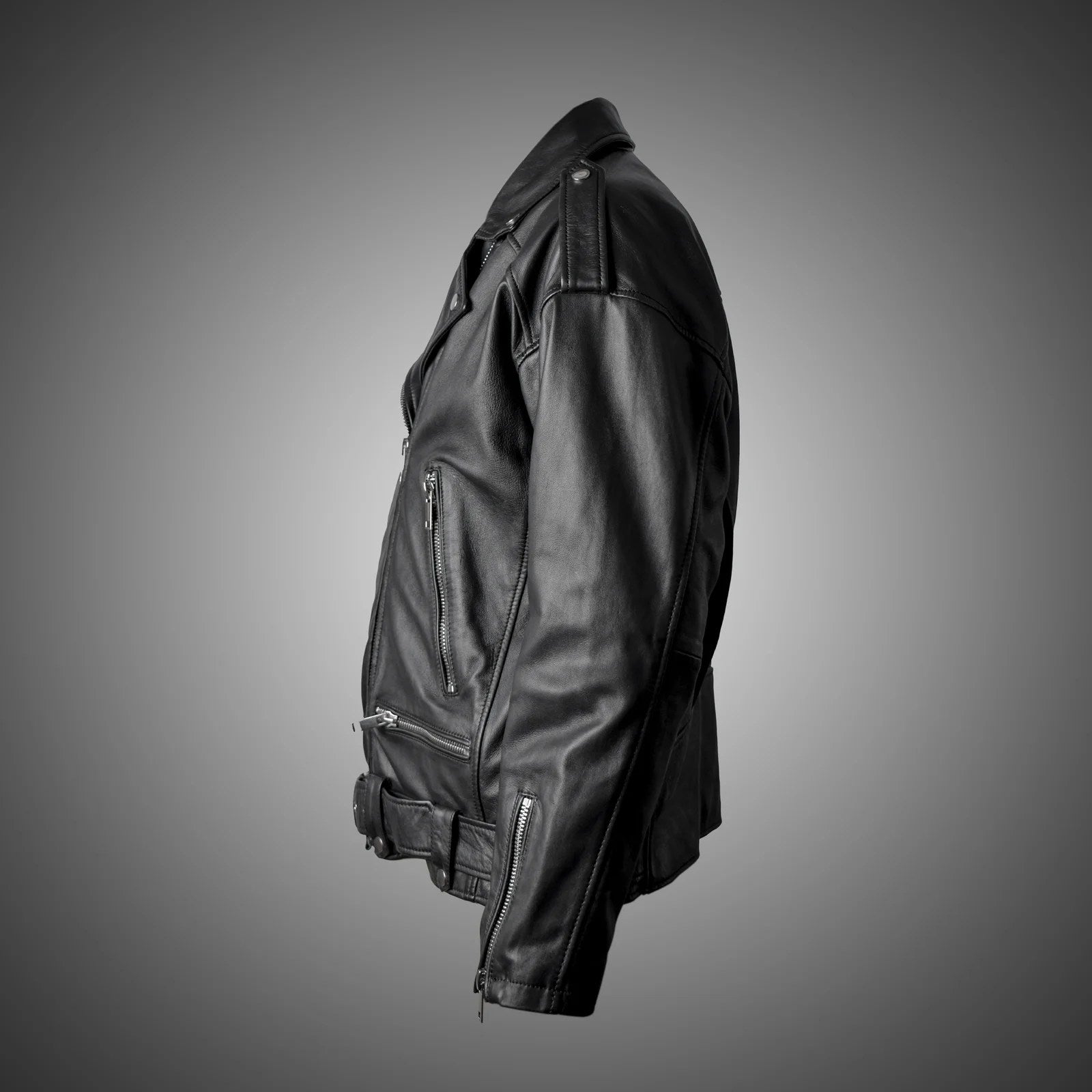 Black Perfecto Jacket For Men - L