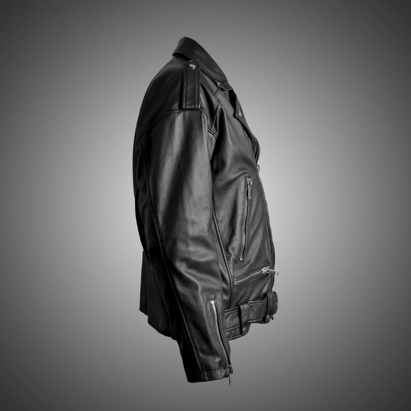 Black Perfecto Jacket For Men - M