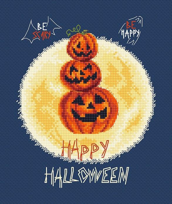 Counted Cross Stitch Kit Pumpkin's Party Leti997