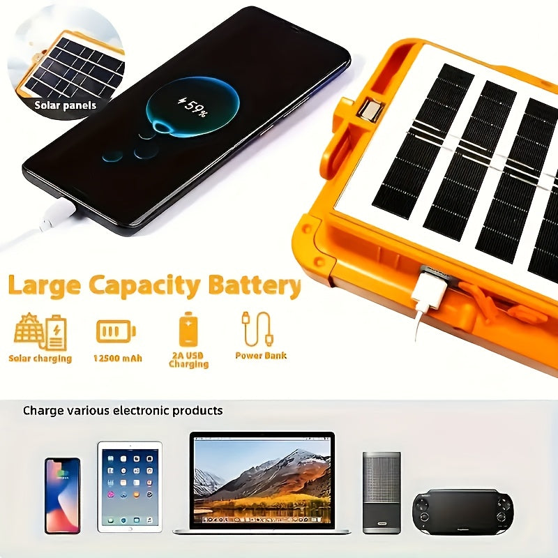 LED Solar Handheld Lamp for Outdoor Lighting-2