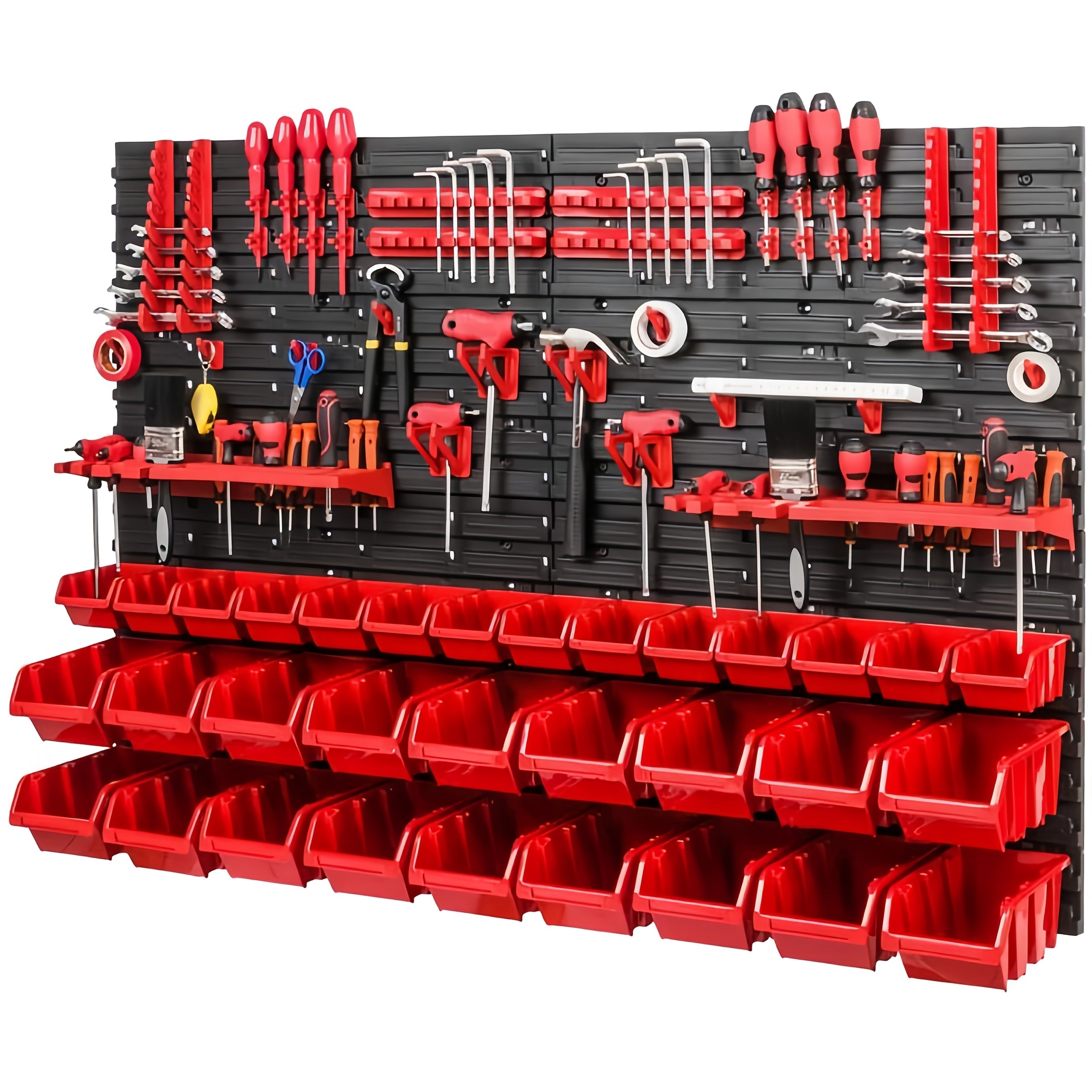 Tool Organizer Rack with Wrench & Drill Storage (39pcs)-0