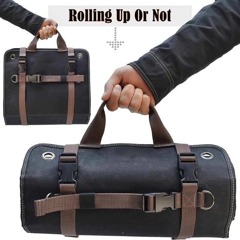 Mechanic's Roll Tool Bag Organizer-3