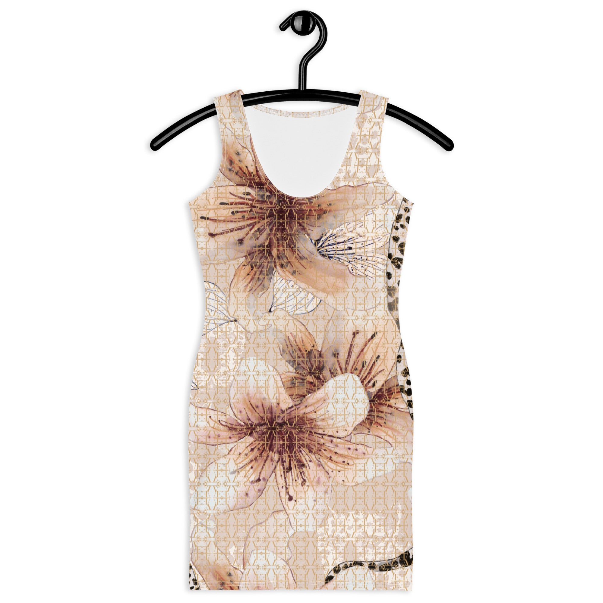 Bodycon floral pattern dress