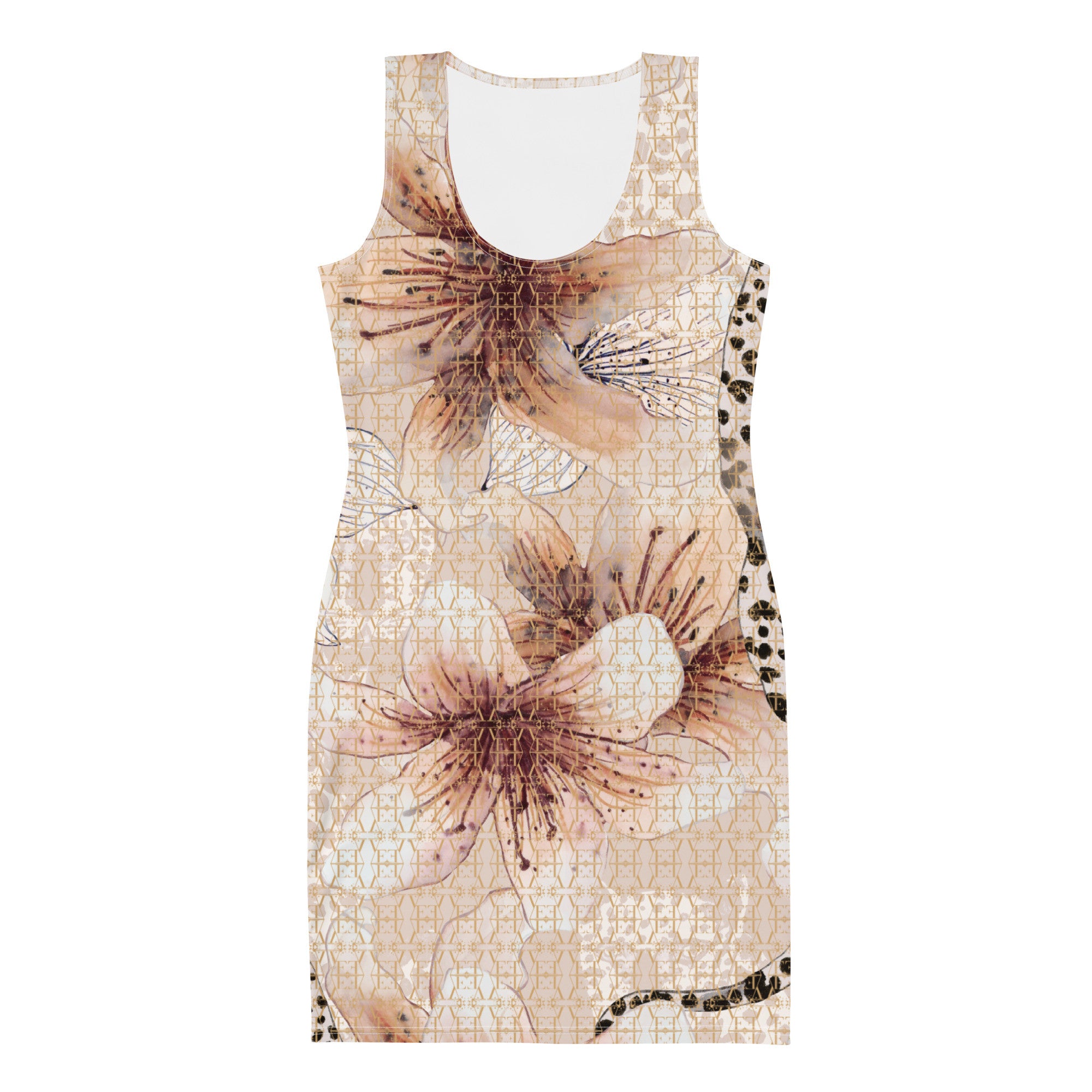 Bodycon floral pattern dress