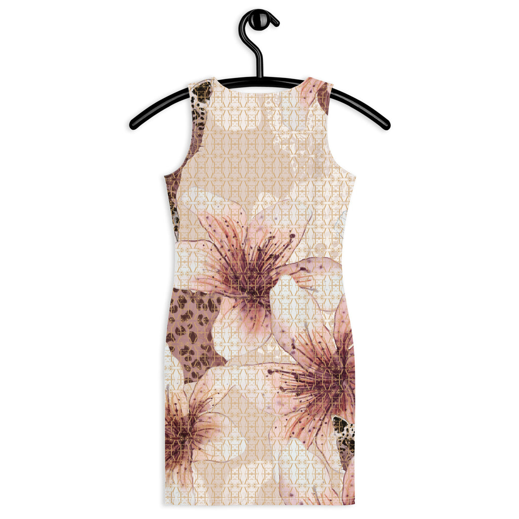 Bodycon floral pattern dress