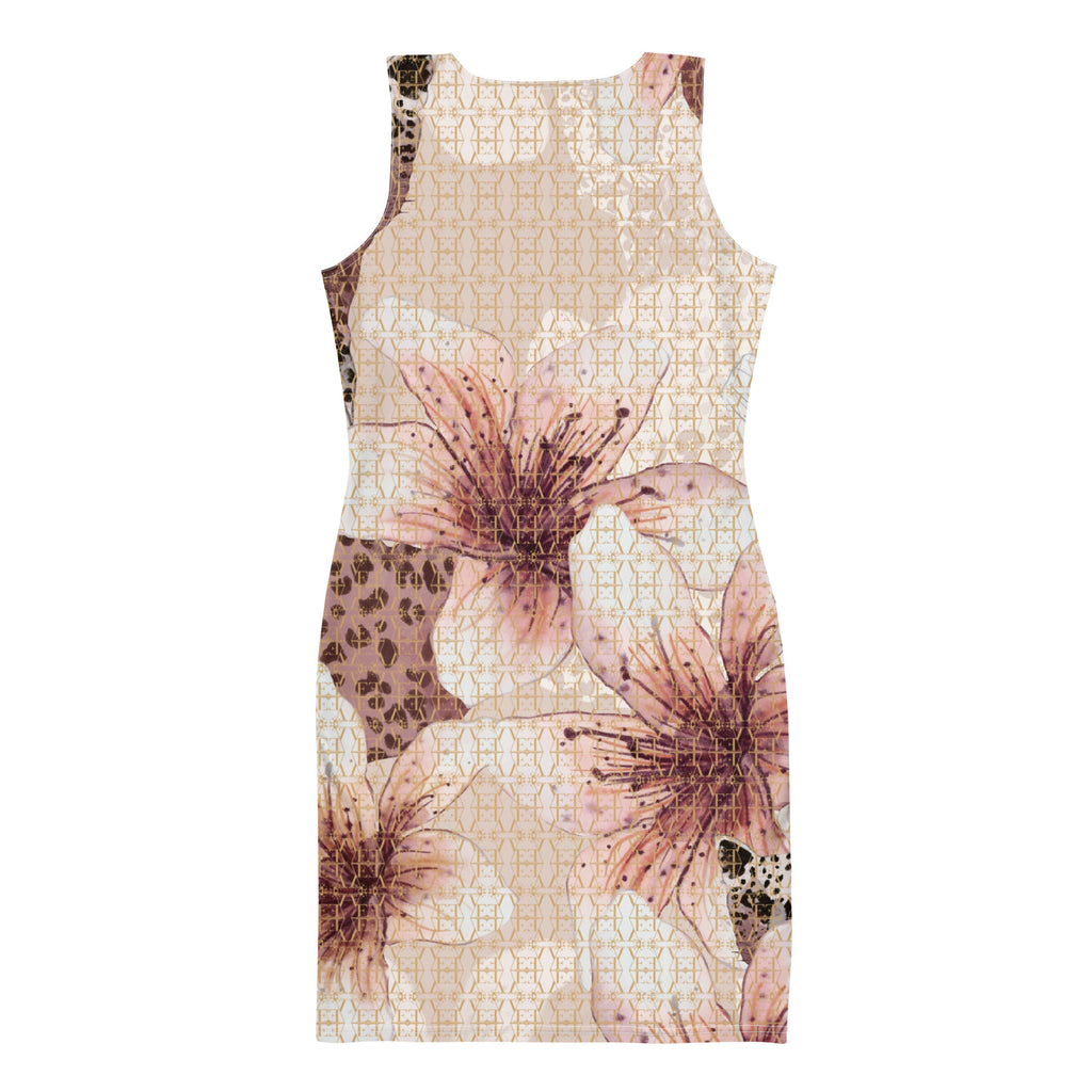 Bodycon floral pattern dress