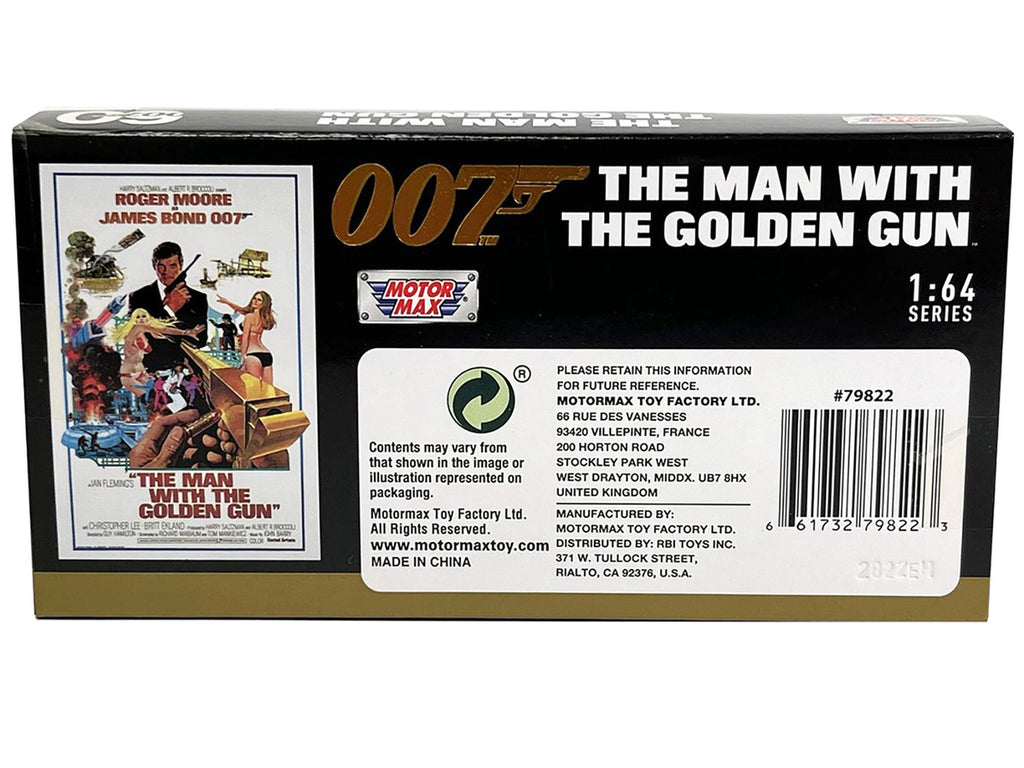 1974 AMC Hornet Red with White Stripes James Bond 007 "The Man with the Golden Gun" (1974) Movie with Display 1/64 Diecast Model Car by Motormax-1