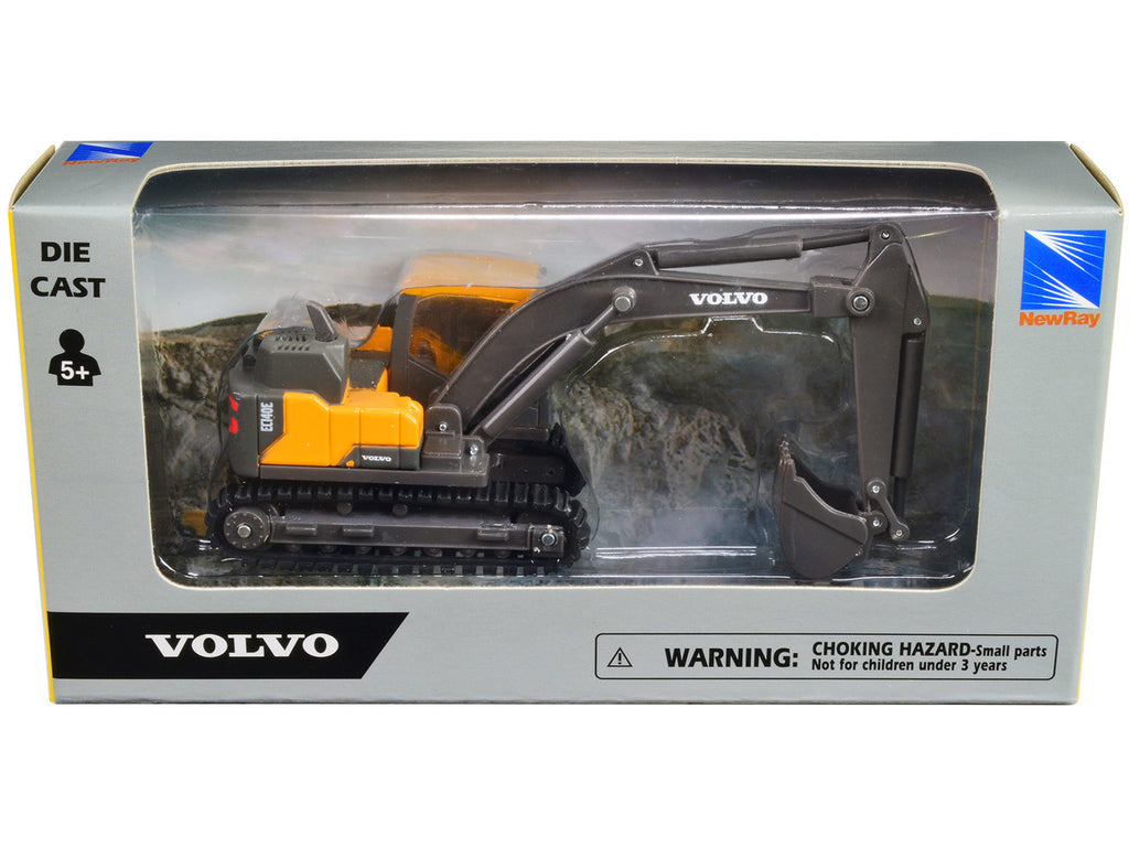 Volvo EC140E Track-Type Excavator Yellow Diecast Model by New Ray-1