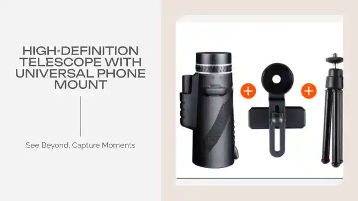 High-Definition Telescope with Universal Phone Mount by@Outfy