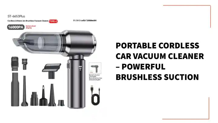 Portable Cordless Car Vacuum Cleaner &ndash; Powerful Brushless Suction by@Outfy