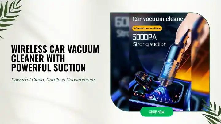 Wireless Car Vacuum Cleaner with Powerful Suction by@Outfy