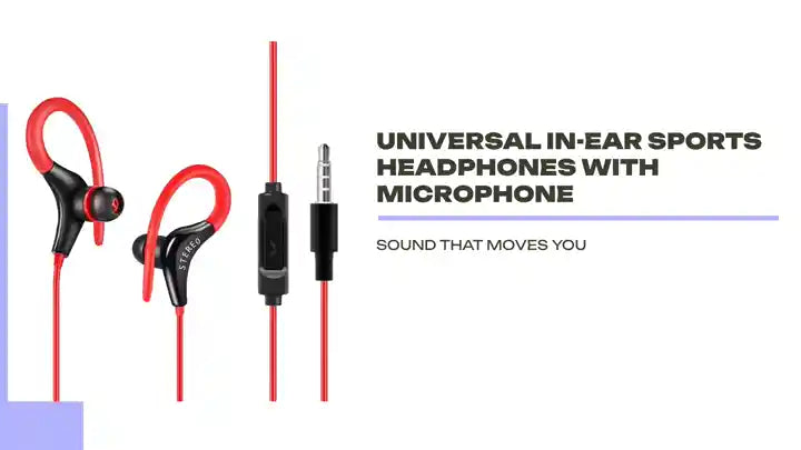 Universal In-Ear Sports Headphones with Microphone by@Outfy