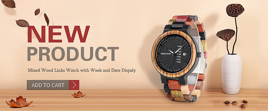 Wooden Watchs  Wood Wrist Watches Natural Calendar Display Bangle Gift Relogio Ships From United States