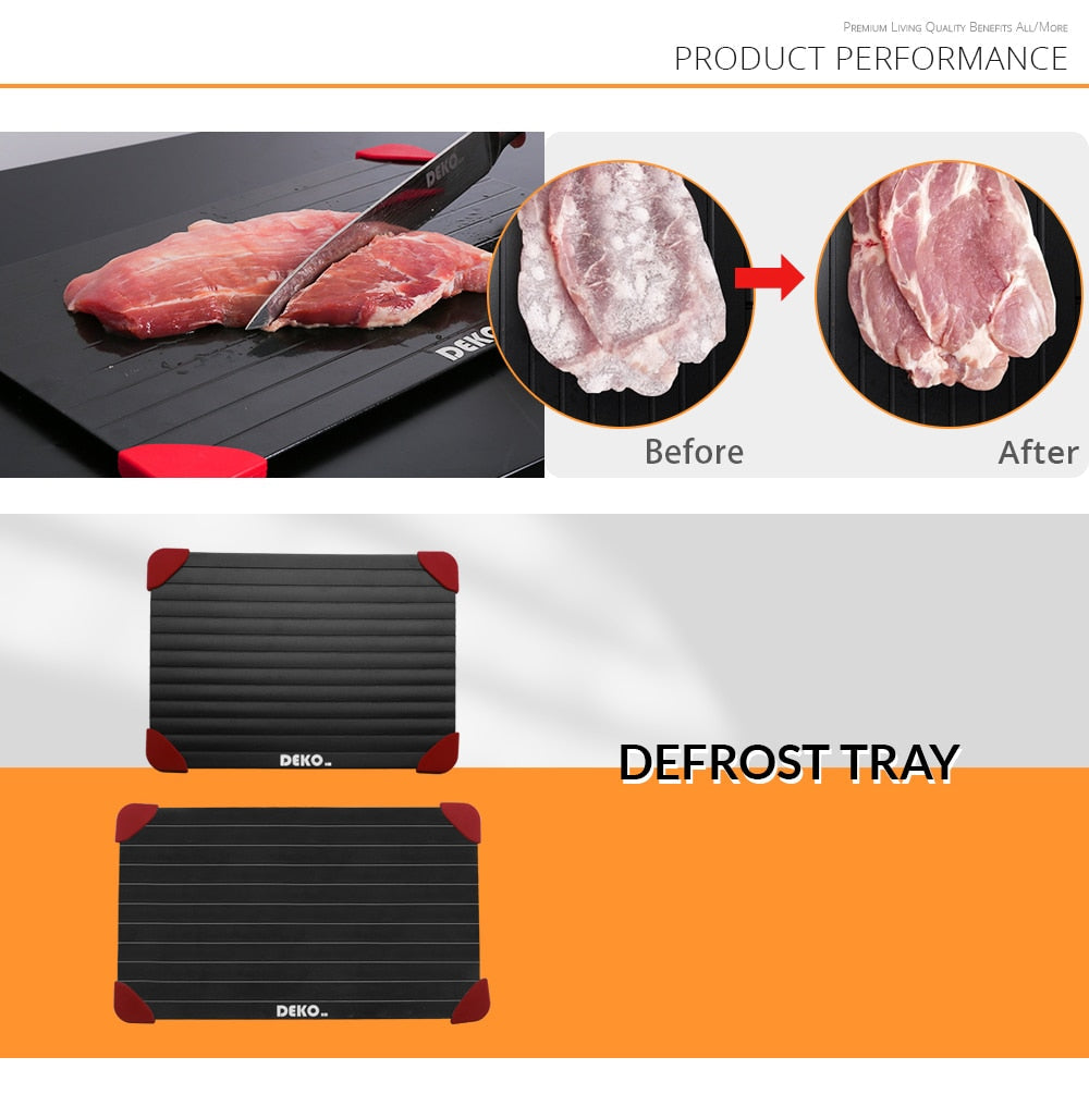 Magic Fast Defrosting Tray Thawing Chopping Board Thaw Food Fruit Steak Meat Seafood Quickly Kitchen Gadgets Tools