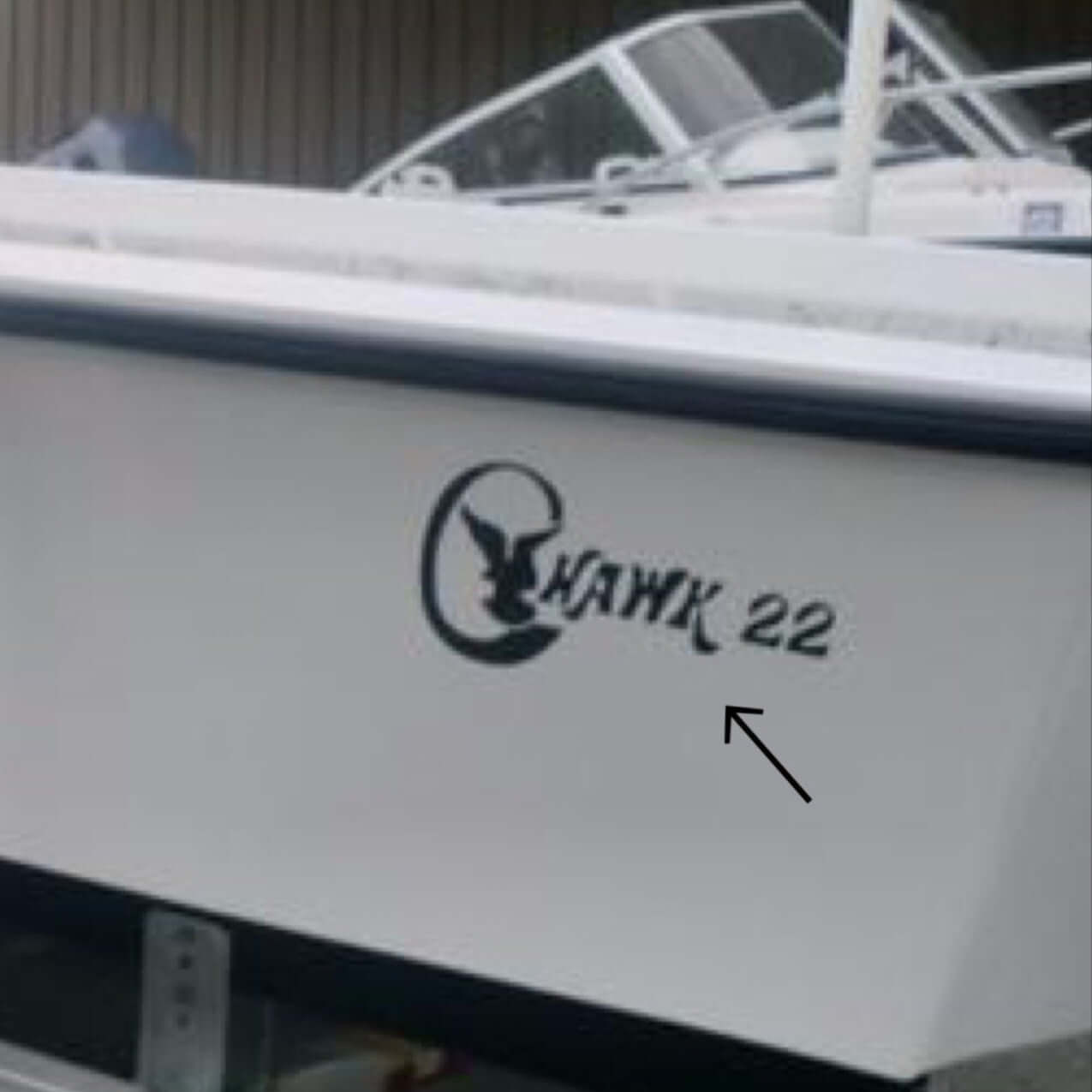 C Hawk 22 Boat Yacht Decals 2PC Set Oracle Vinyl Large New OEM Universal