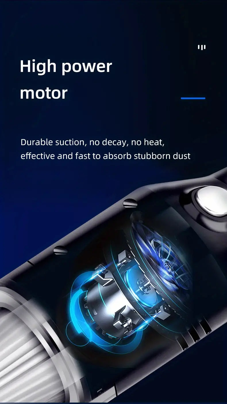 Wireless Car Vacuum Cleaner with Powerful Suction