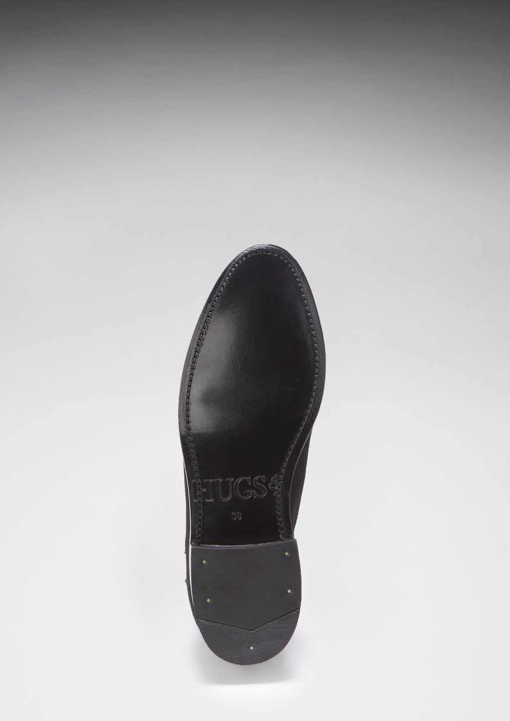 Women's Black Suede Chelsea Boots, Welted Leather Sole